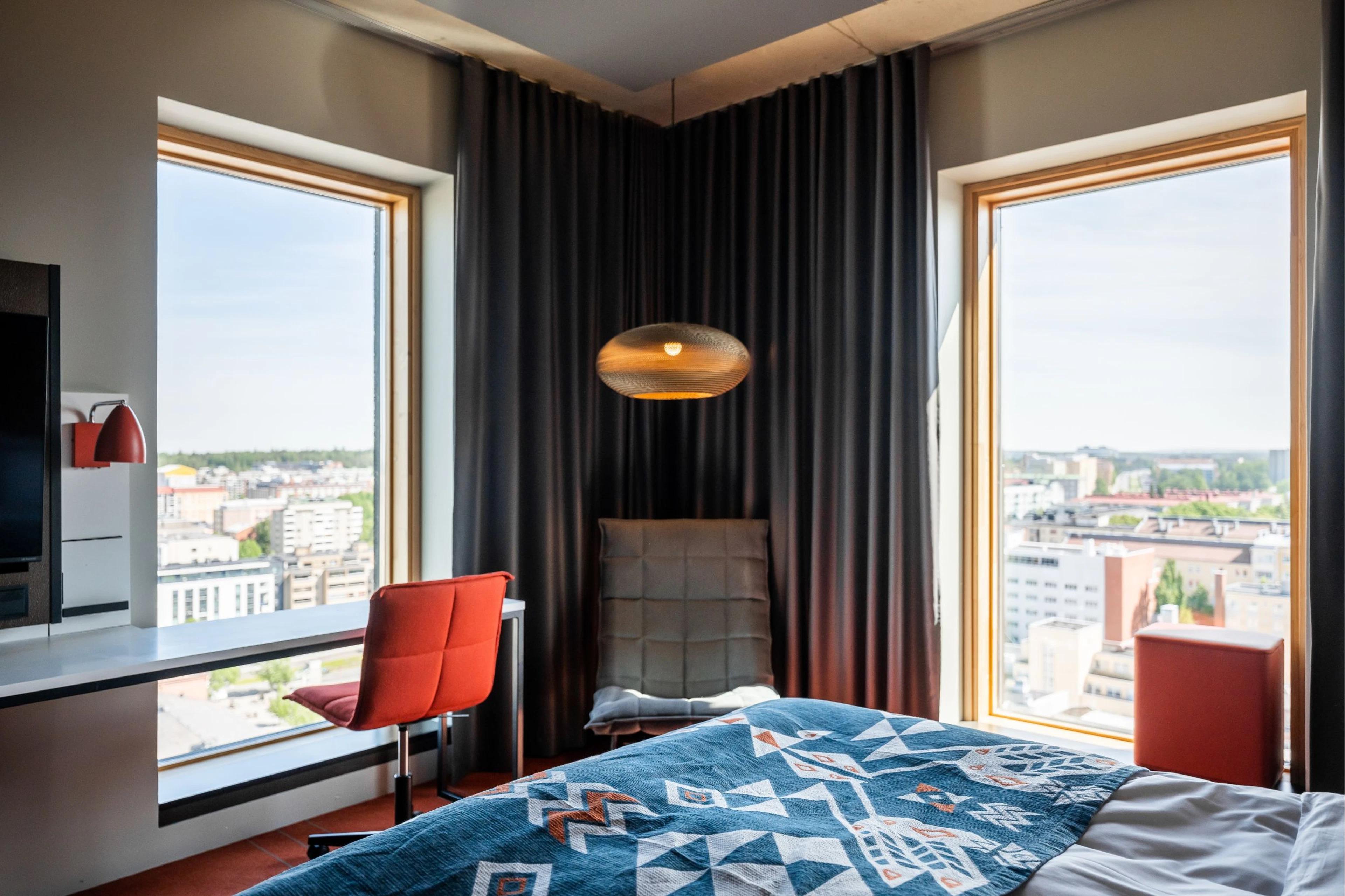 Solo Sokos Hotel Torni room with panoramic city views